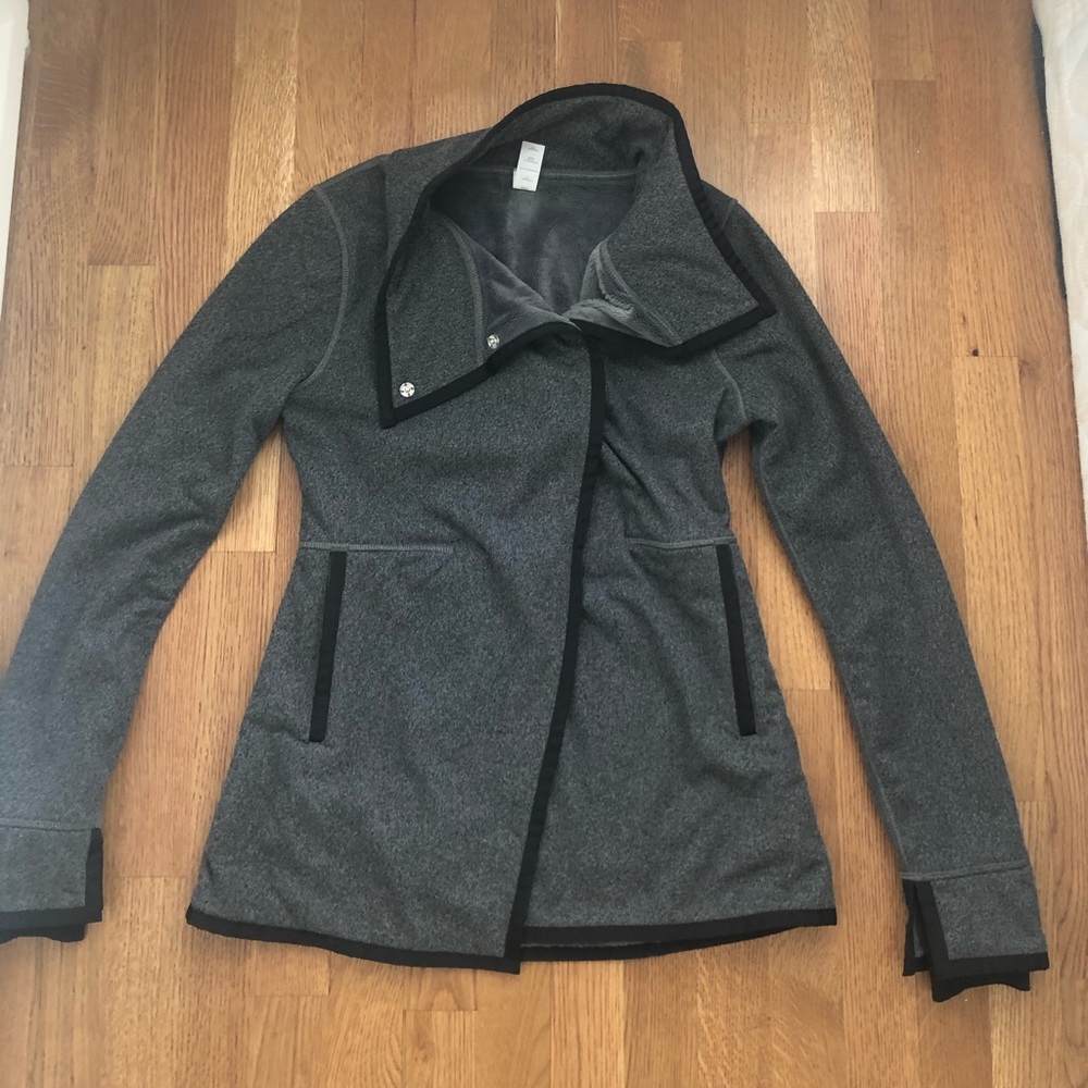 grey fuzzy Ivivva jacket
